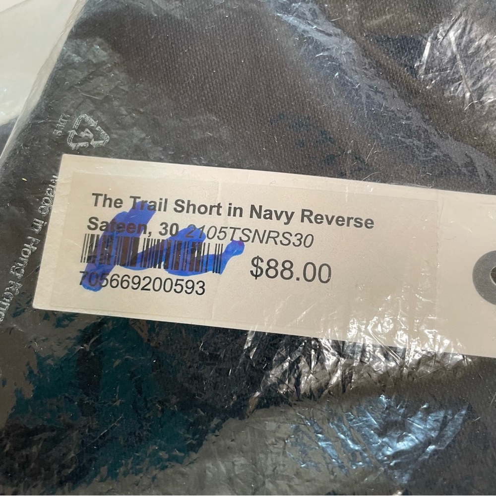 Taylor Stitch Trail Short In Navy Reverse Sateen Mens Retro Organic Cotton NEW - Picture 10 of 13
